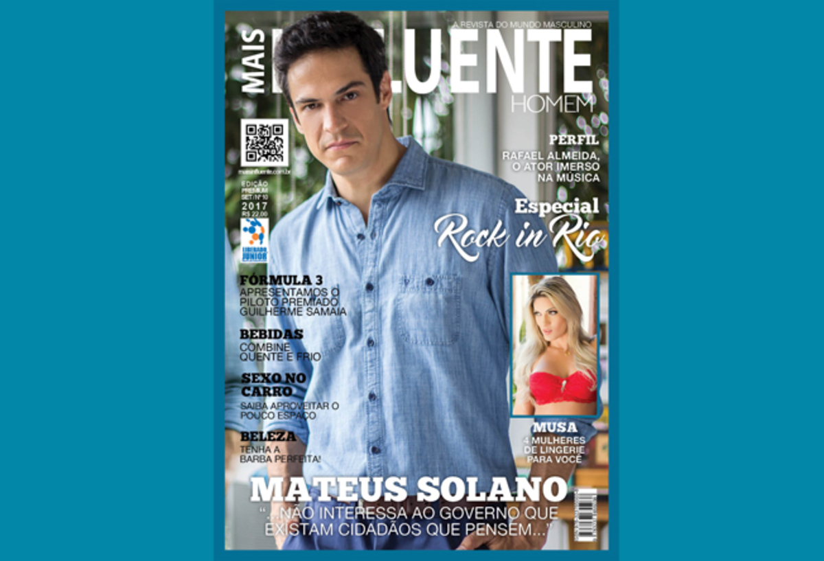 Mateus Solano – Revista Mais Influente Homem – Setembro/2017