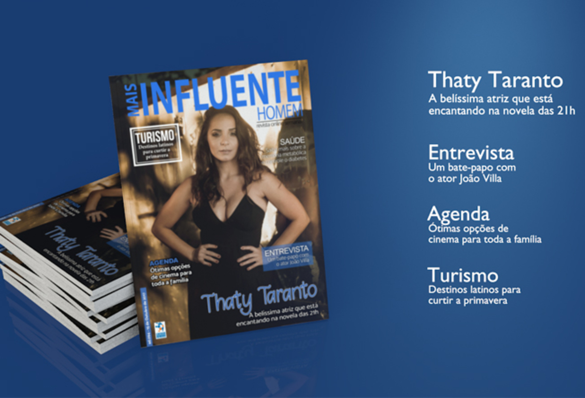 THATY TARANTO REVISTA MAIS INFLUENTE HOMEM SEMANAL – 15/10/2017