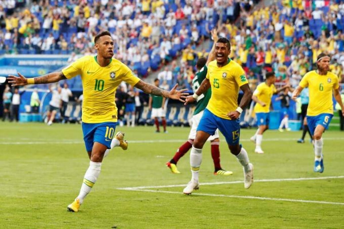 Neymar marca, dá passe e Brasil vai às quartas