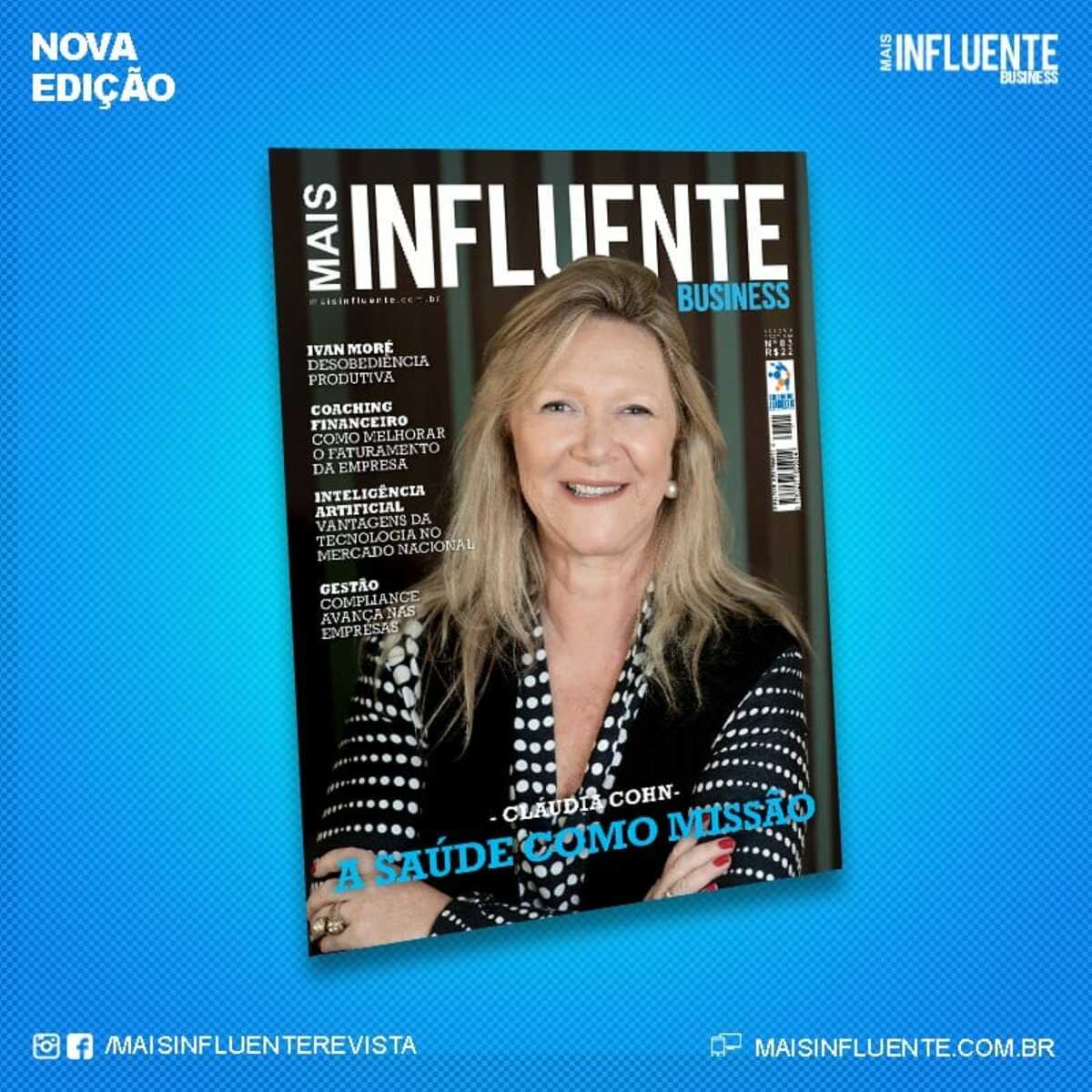 Já leu a nova edição da Revista Mais Influente Business? Hoje tem lançamento